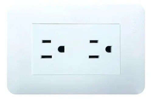 Imagen del Producto: TOMACORRIENTE DOBLE CLASICO BLANCO - IGOTO en Area Electric